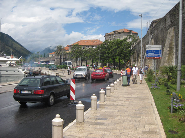 main street in kotor montenegro