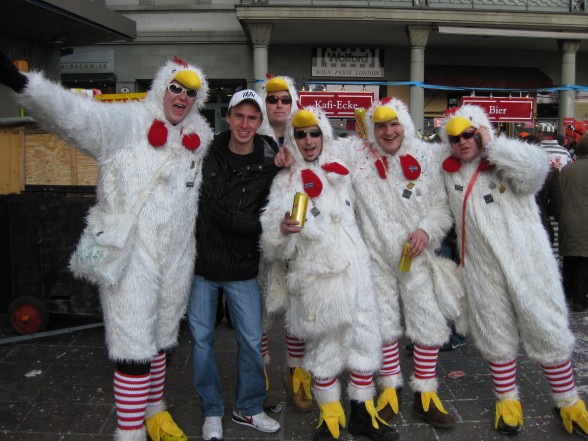 Darren Alff - chicken costume