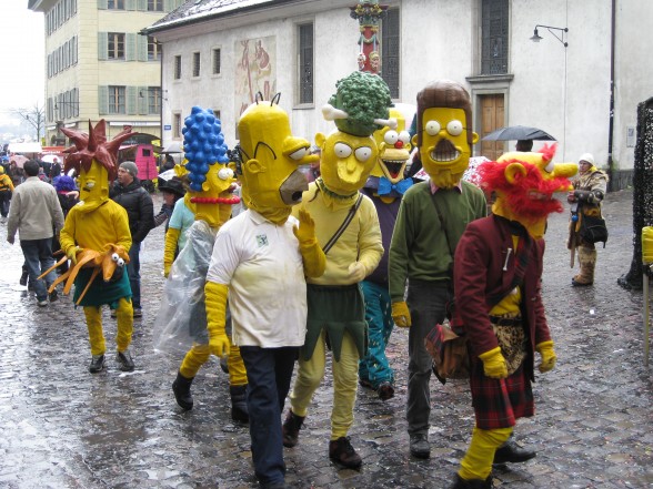 The Simpsons - costumes from Switzerland