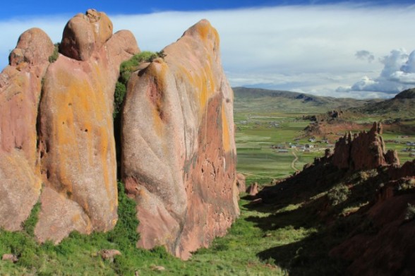 large stone rocks in southern peru