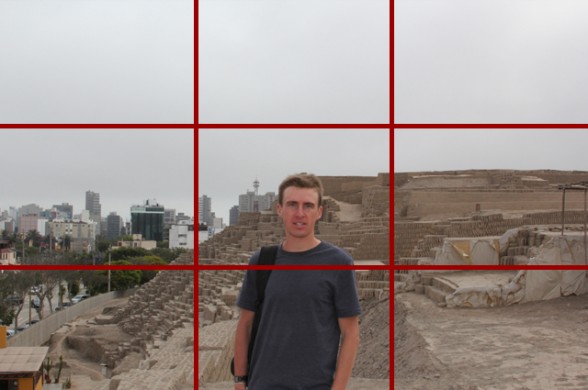 terrible travel photo example using the rule of thirds grid