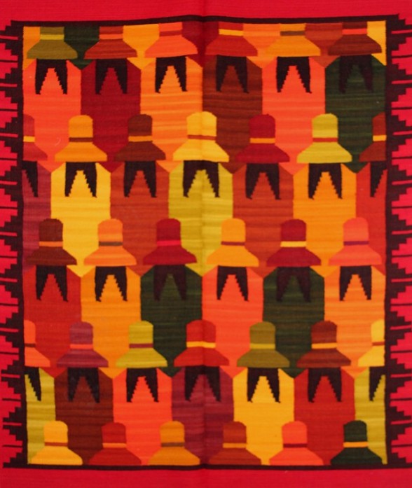 peruvian textile gift blanket