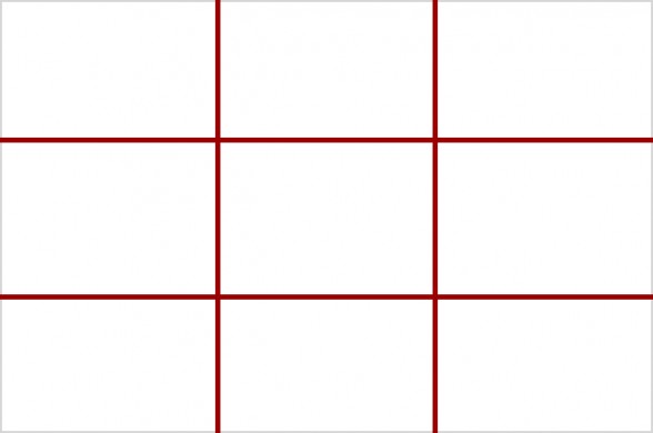 grid used to explain the rule of thirds