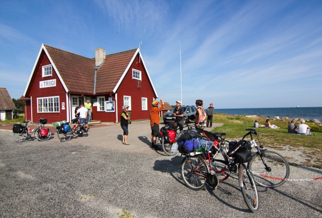 Estonia ferry crossing with bicycles