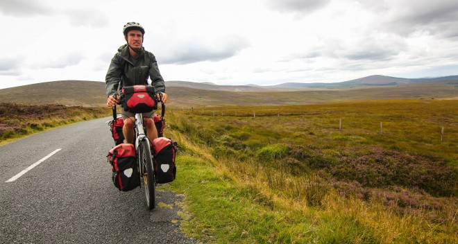 bicycle touring in Ireland's Wicklow Mountains