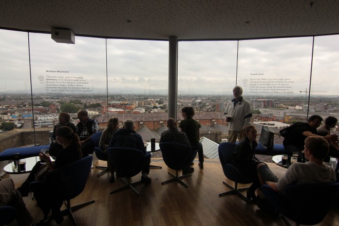 Guinness storehouse scenic view tower