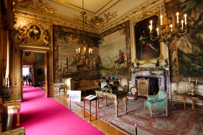 Gold room inside Blenheim Palace