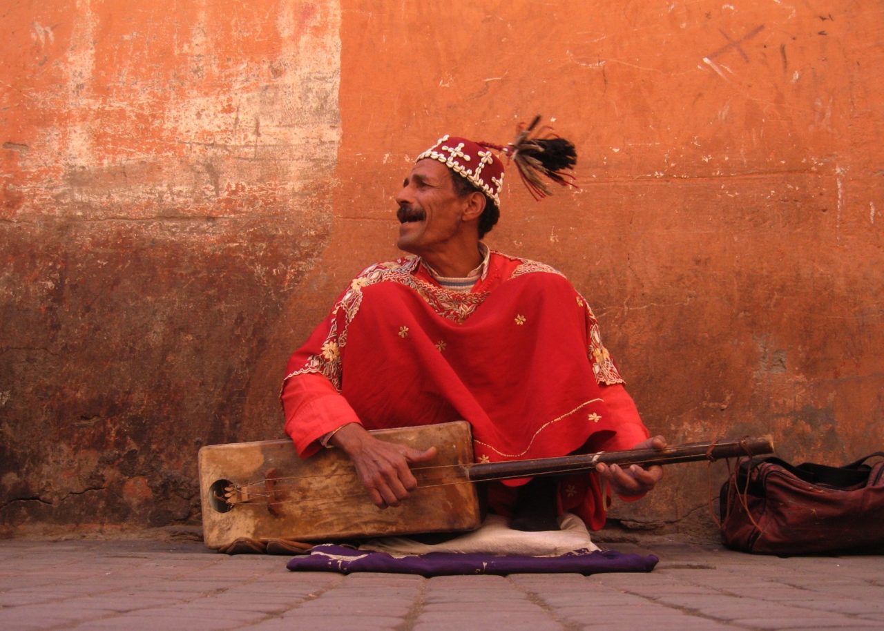 morocco street musician