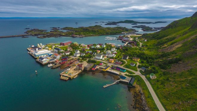Ballstad Norway aerial photo from drone photography norway