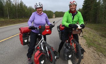 bicycle tourists in sweden finland and norway