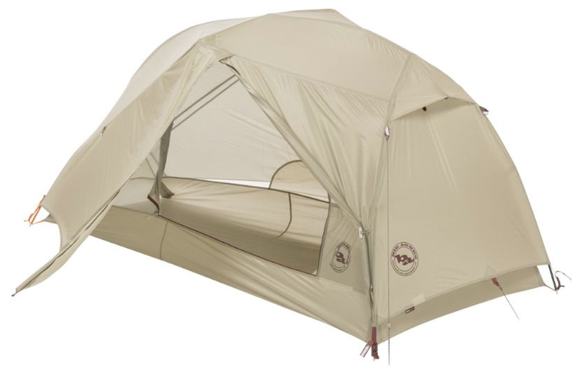 stealth green backpacking tent
