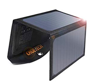 lightweight solar panel for bike travel