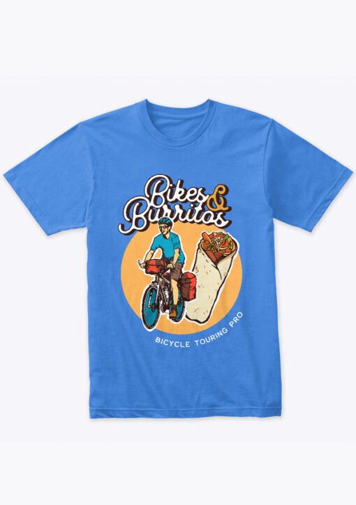 short sleeve "Bikes & Burritos" t-shirt