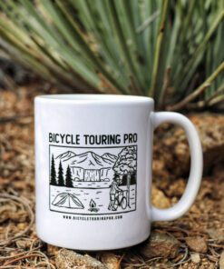 Reverse side of the Wild Camping coffee cup