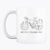 Touring Bicycle coffee/tea cup with handle on left side