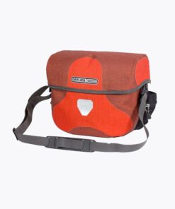 red waterproof handlebar bag