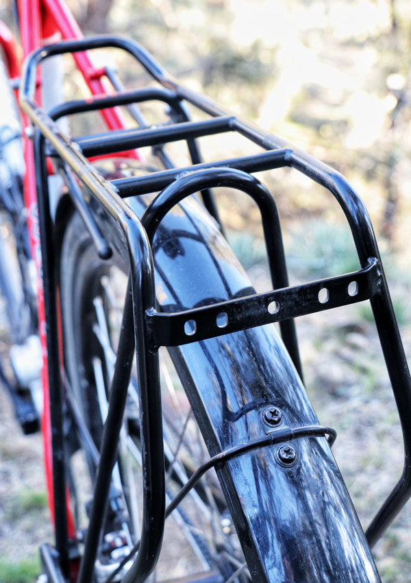 steel rear bike rack