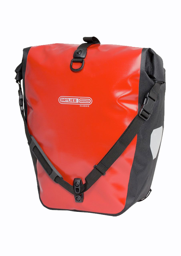Ortlieb Back-Roller Classic Bicycle Panniers - Red Front