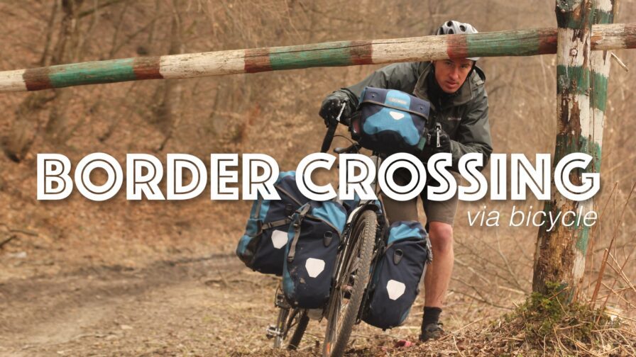 Border crossing on a bicycle