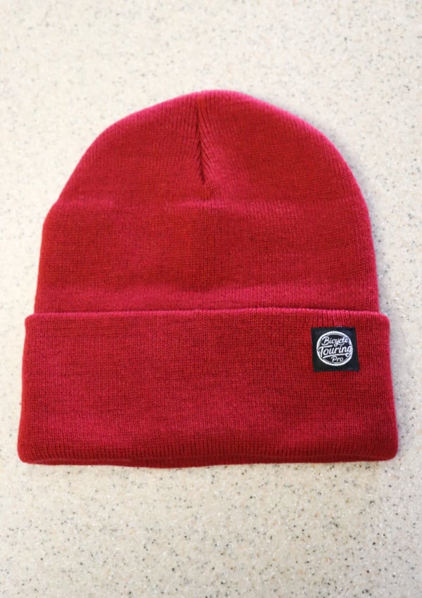 cranberry bicycle touring hat beanie